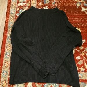 Banana Republic Men's Black Crewneck Sweater